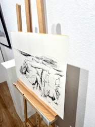 "Klippor" Grafiskt blad av Gunnar Didoff, 64,5x46cm