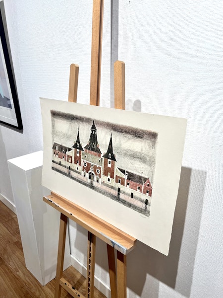 "Madrid" Färglitografi av Francisco Todo Garcia. 77x48 cm