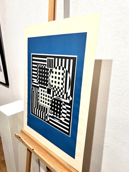 "Pleyannes´" Etsning av Victor Vasarely. 53x71 cm