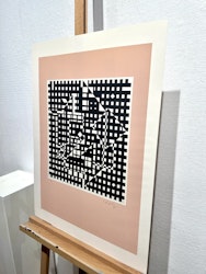 "Ingen titel" Etsning av Victor Vasarely. 53x71 cm