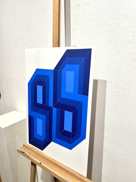 "Untitled" Silkscreen av Yaacov Agam. 48x65 cm