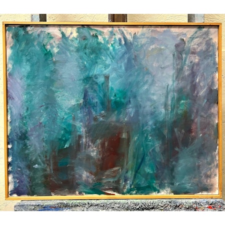 "Ingen titel" Olja på duk av Ray Stalje. 77x63 cm