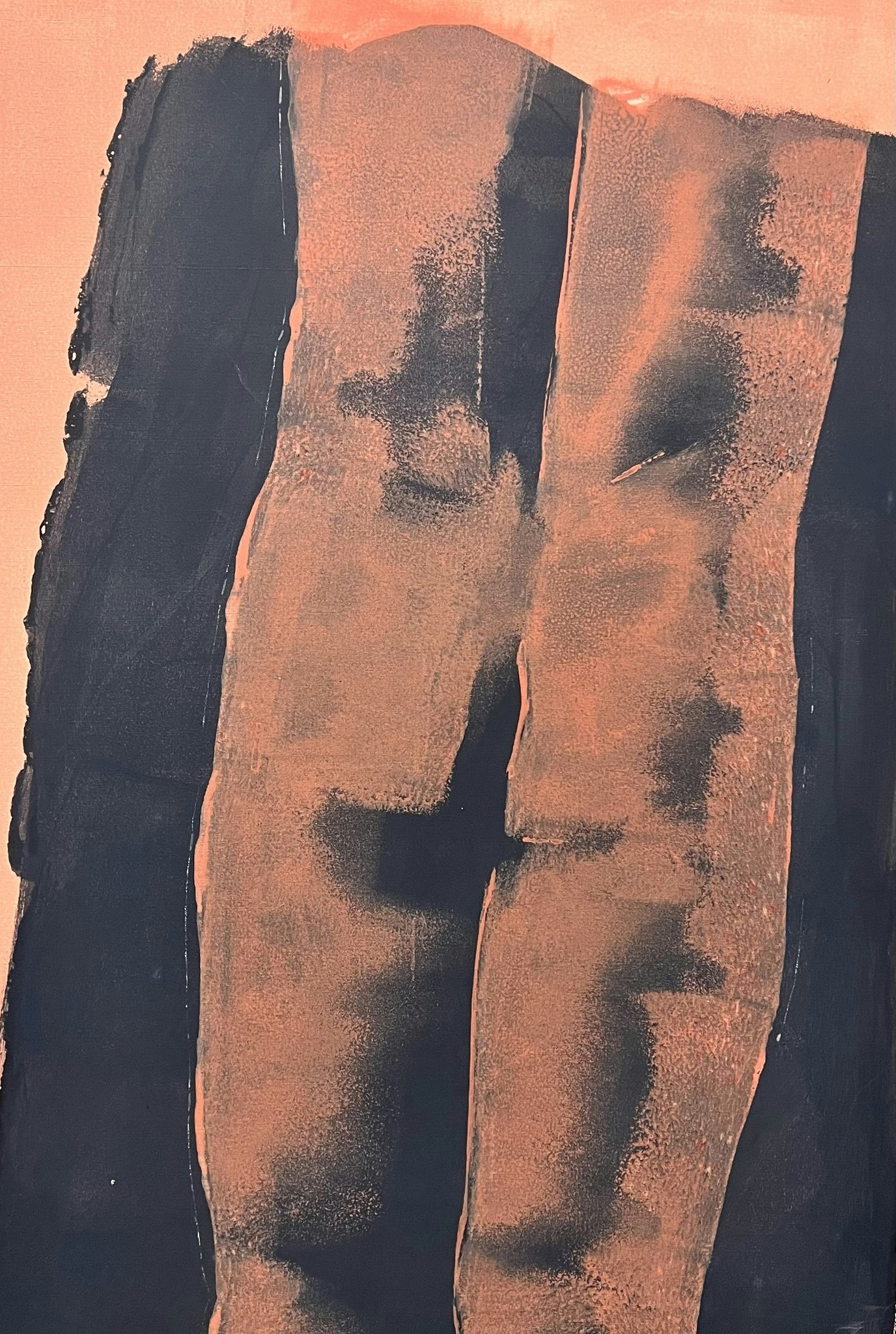 "Torso i rosa" Olja på duk av Jan Stenvinkel. 83x102 cm