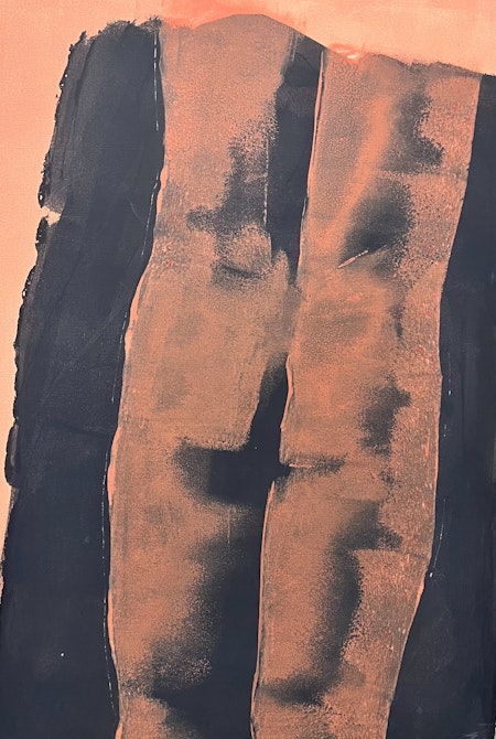 "Torso i rosa" Olja på duk av Jan Stenvinkel. 83x102 cm