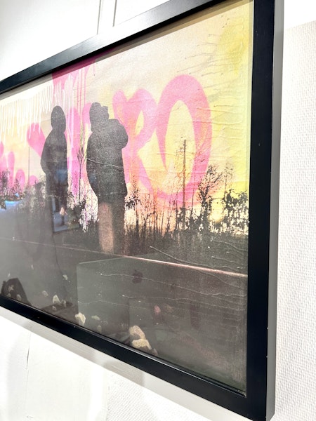 "Milano Dreams" Blandteknik av Klive. 108x74 cm