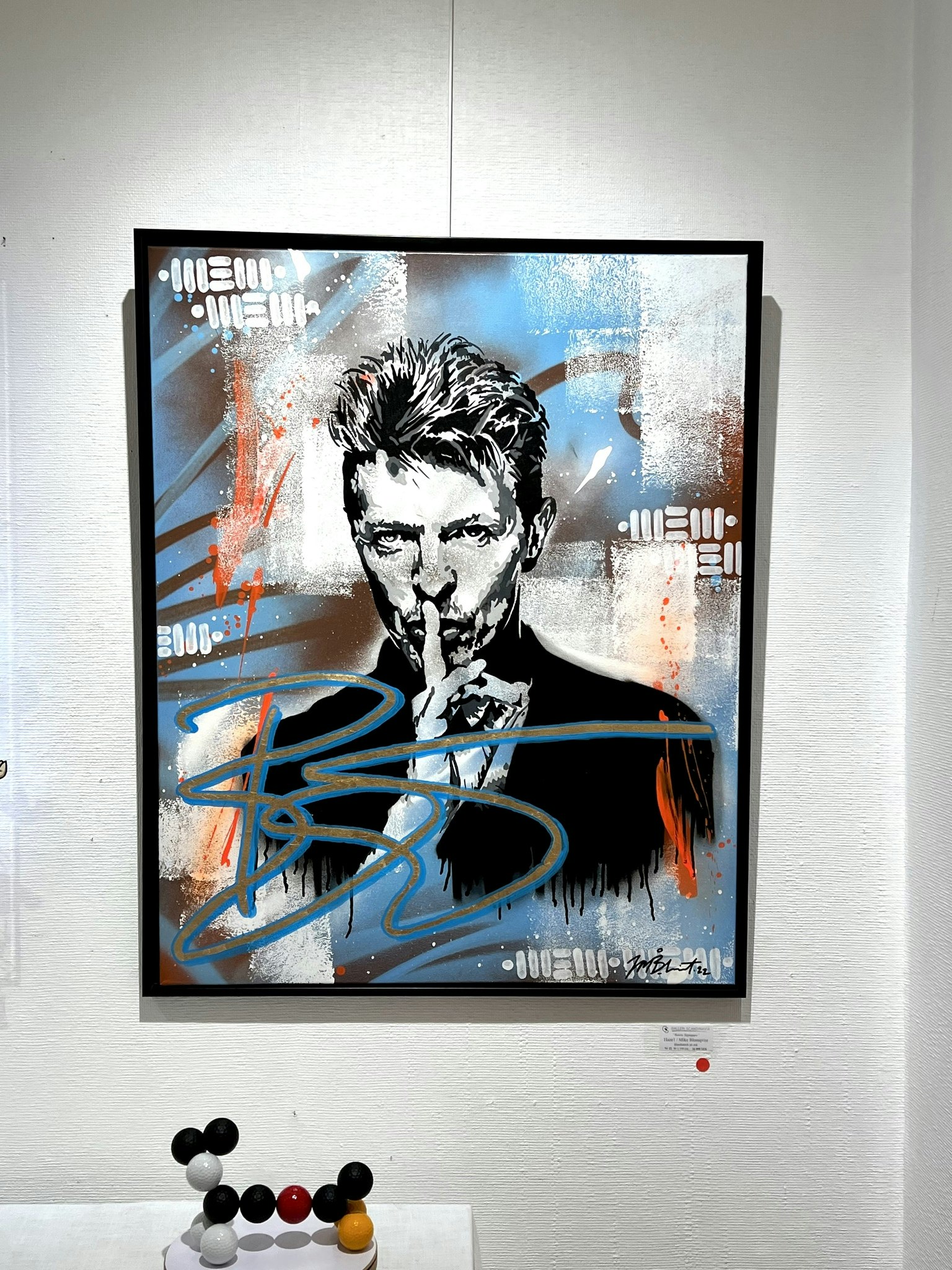 "Bowie Signature" Blandteknik av Haze1. 80x100 cm