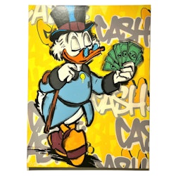 "Cash" Blandteknik på duk av Haze1. 60x80 cm