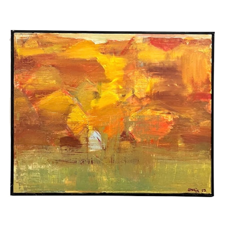 "Blå Ängel" Olja på duk av Ray Stalje. 68,5x56 cm