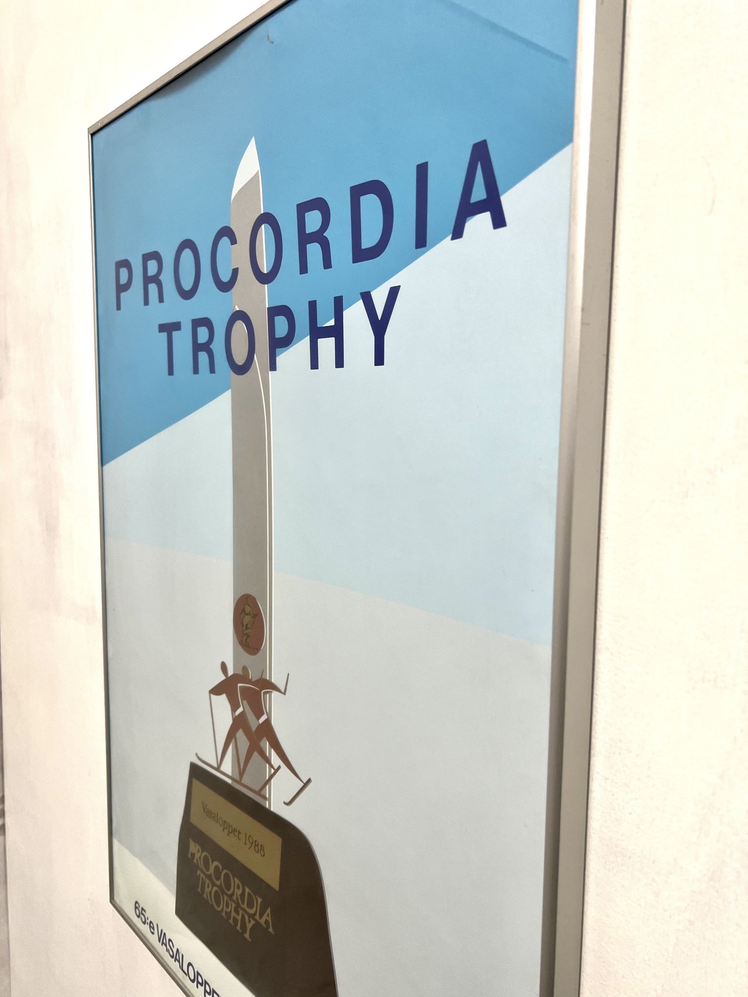 Franco Costa Vasalopp 1988 "Procordia Trophy" - Samlarobjekt, Signerad & Inramad! 50x70 cm