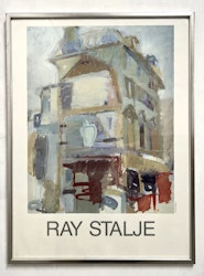 Inramad affisch av Ray Stalje. 51,5x68,5 cm