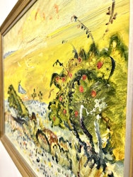 Olja på duk av Jerry Andersson. 67,5x53,5 cm