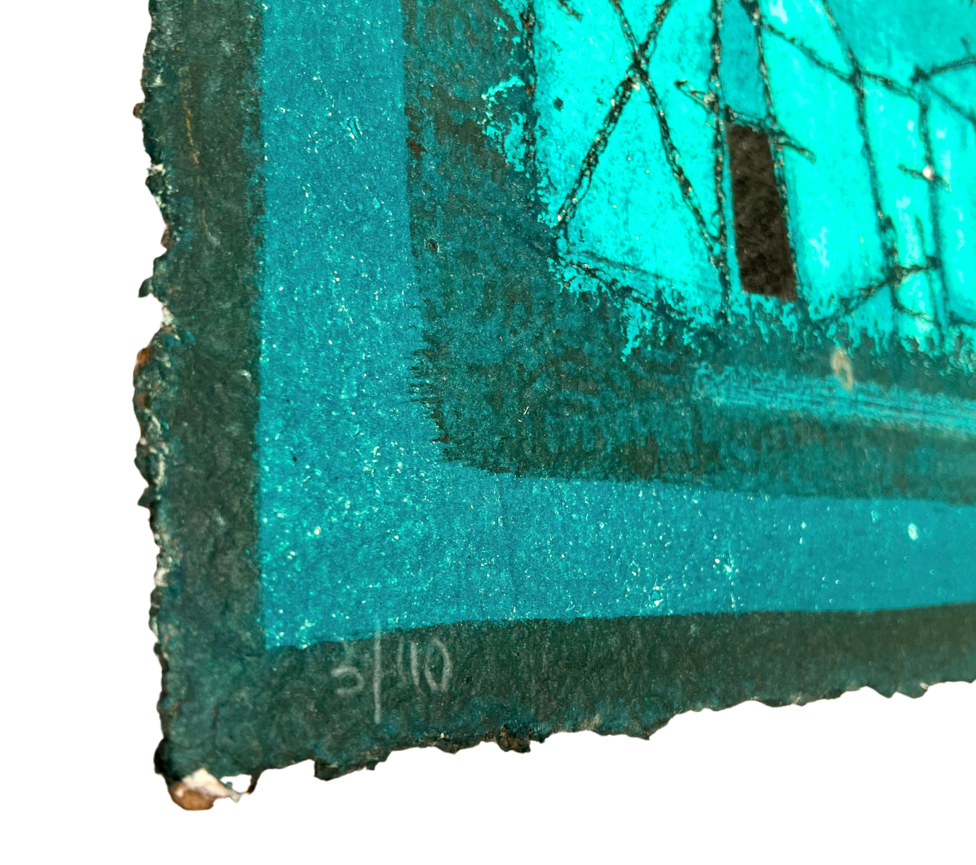 "Paysage Vert" Etsning av James Coignard. 38x28 cm