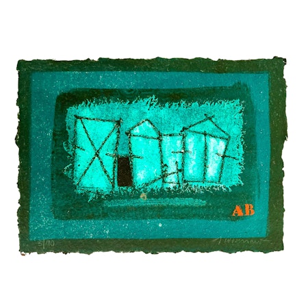 "Paysage Vert" Etsning av James Coignard. 38x28 cm