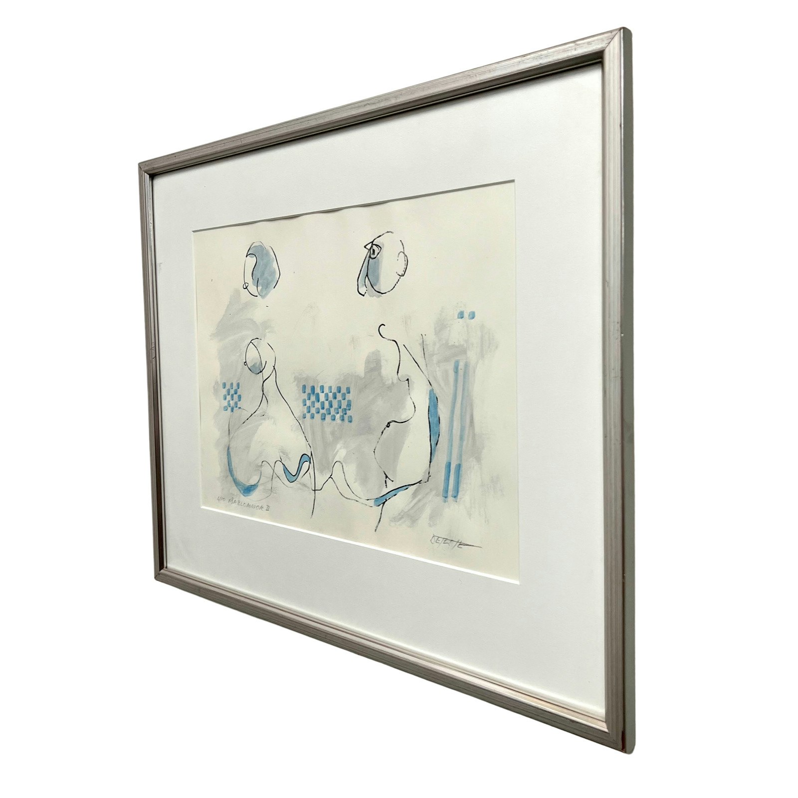 "Vårblommor II" Litografi av Stig Deteste. 45,5x38,5 cm