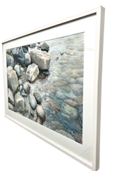 "Fjällbacka stenar" Akvarell av Johannes Wessmark. 87x63 cm