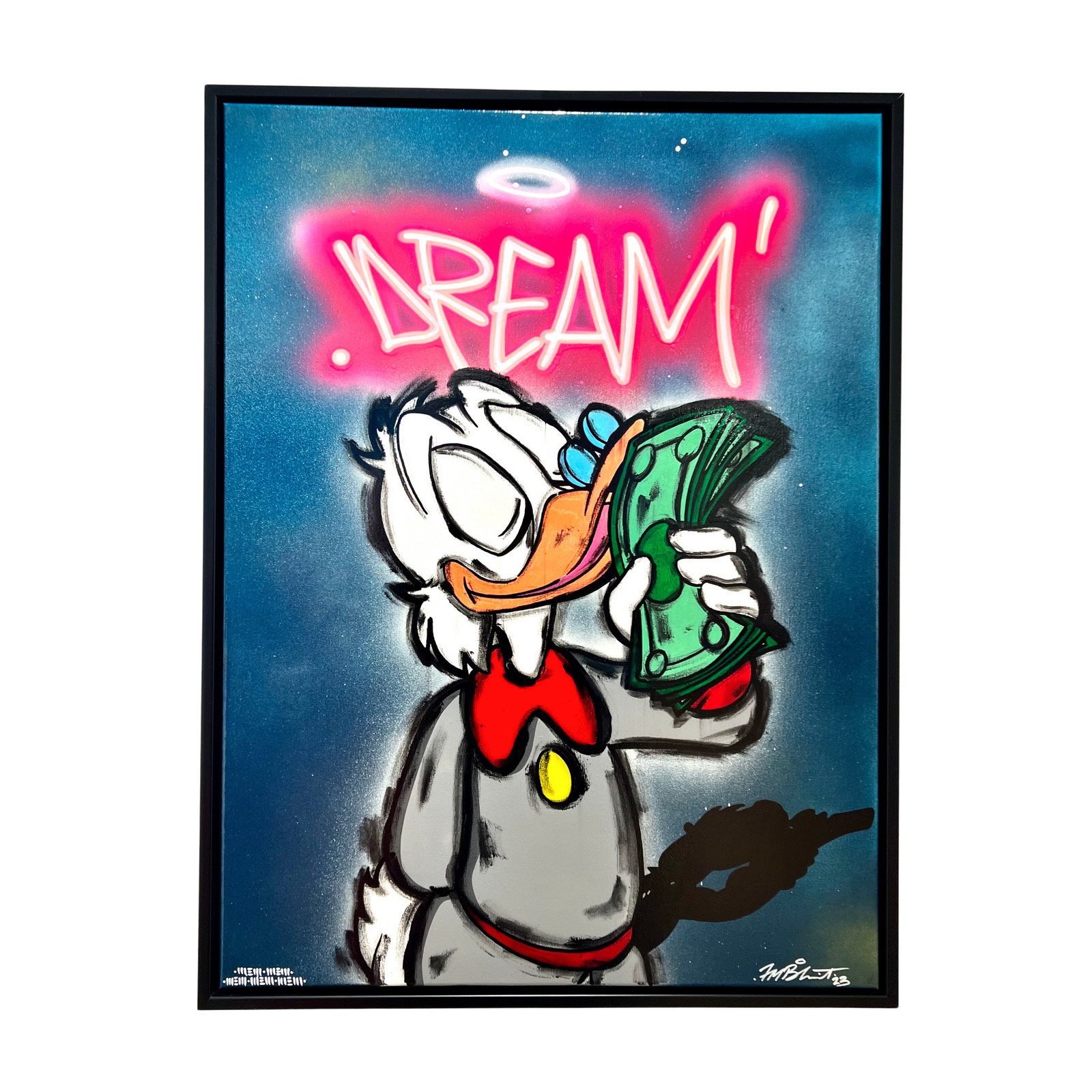 "Dream" Blandteknik på duk av Haze1. 64x83 cm