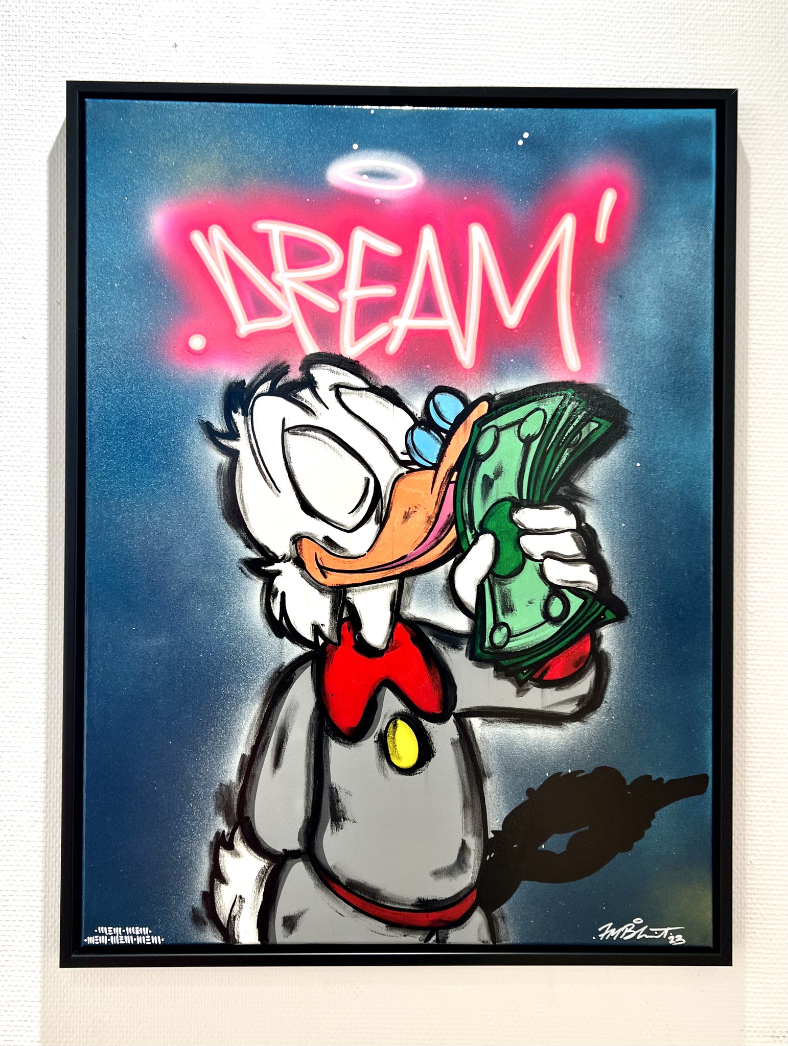 "Dream" Blandteknik på duk av Haze1. 64x83 cm