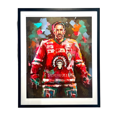 "Joel Lundqvist" Handkolorerad Art Giclée av Alberto Ramirez LEG. 90x120cm