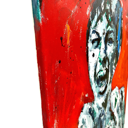 "Scream" Akrylmålning på duk av Alberto Ramirez LEG & Jochen Vrba (CRISIS). 160x70 cm