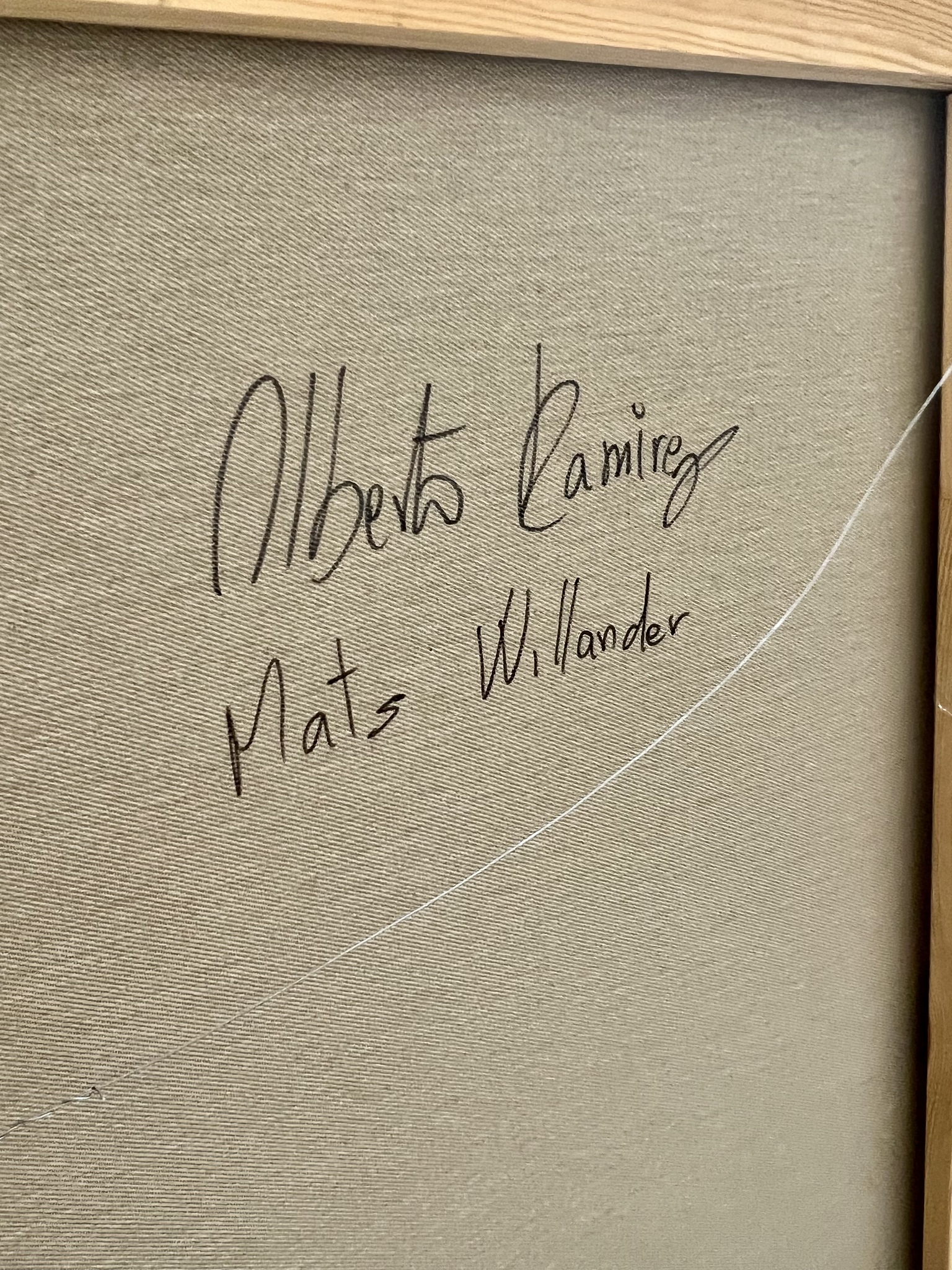 "Mats Wilander" Akryl på duk av Alberto Ramirez LEG. 160x100 cm