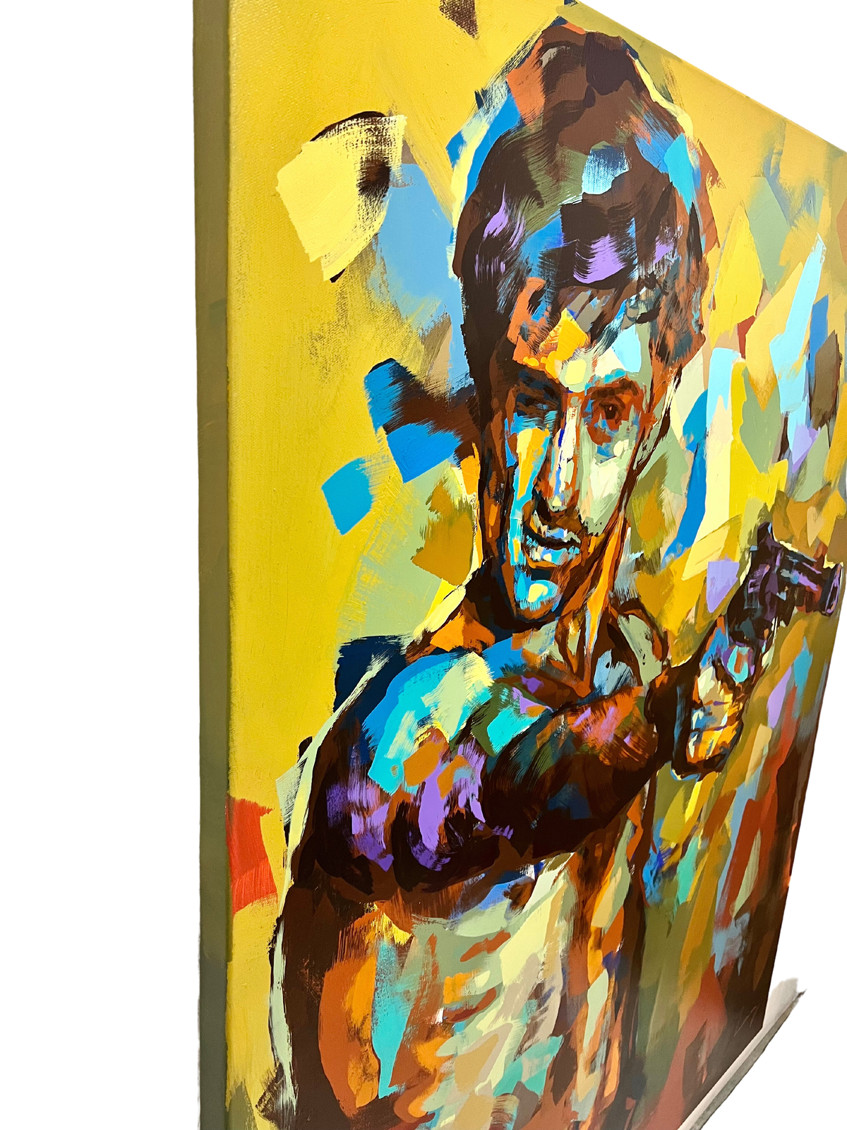 "Taxi Driver" (Robert De Niro) Akrylmålning på duk av Alberto Ramirez LEG. 130x160 cm