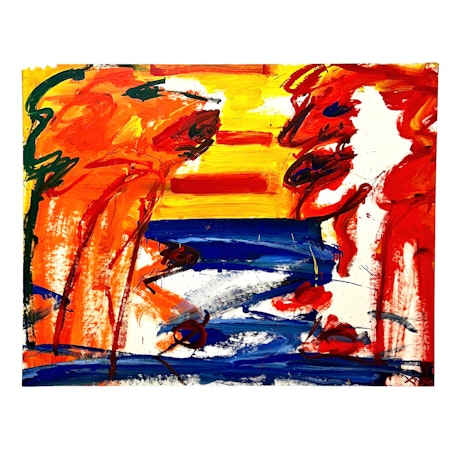 "Ingen titel" Originalmålning av Antoni Xaus Compte 146x117 cm