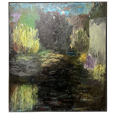 "Ingen titel" Olja på duk av Johan Petterson. 129x144 cm