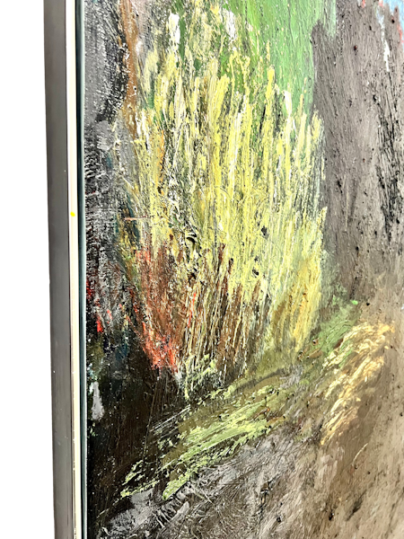 "Ingen titel" Olja på duk av Johan Petterson. 129x144 cm