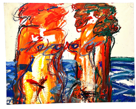 "Ingen titel" Originalmålning av Antoni Xaus Compte 146x117 cm