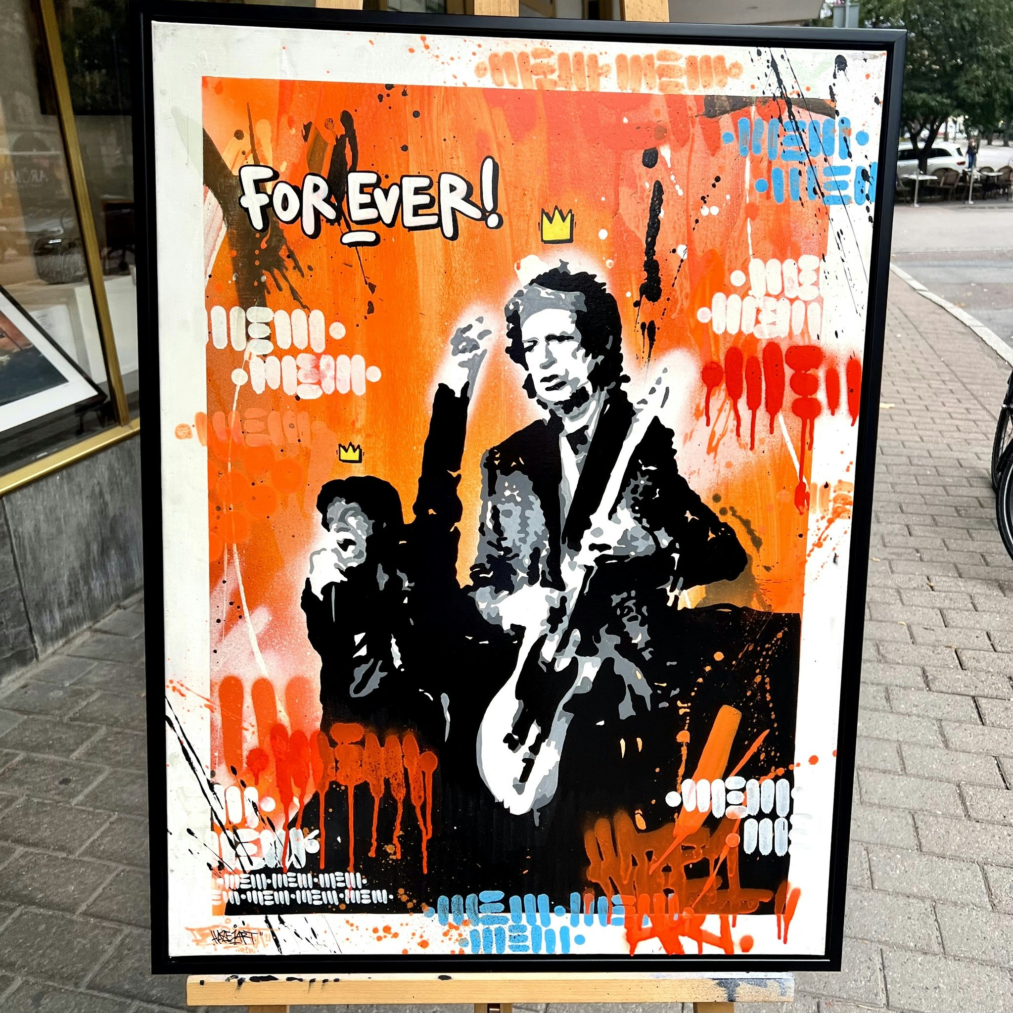 "Forever" Blandteknik på duk av Mike Blomqvist. 64x84 cm