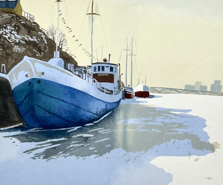 Litografi av Maria Boczewska. nr 228/360. 45x40 cm.