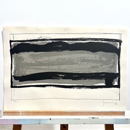 "Sans Titre" Litografi av Joan Hernandez Pijuan. nr 68/100. 58x38 cm