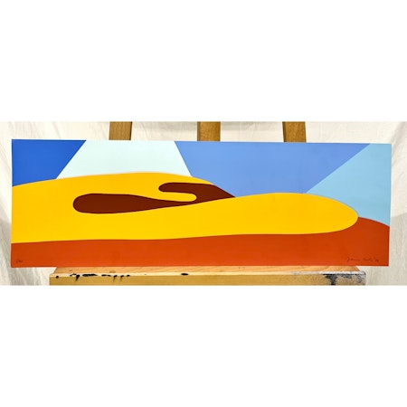 "Ingen titel" Serigrafi av Franco Costa, nr 5/60. 69x23cm