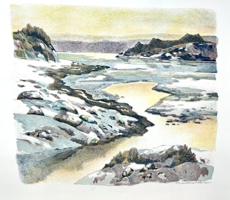 "Ingen titel" Litografi av Bengt Andersson Råssbyn" 70x63cm