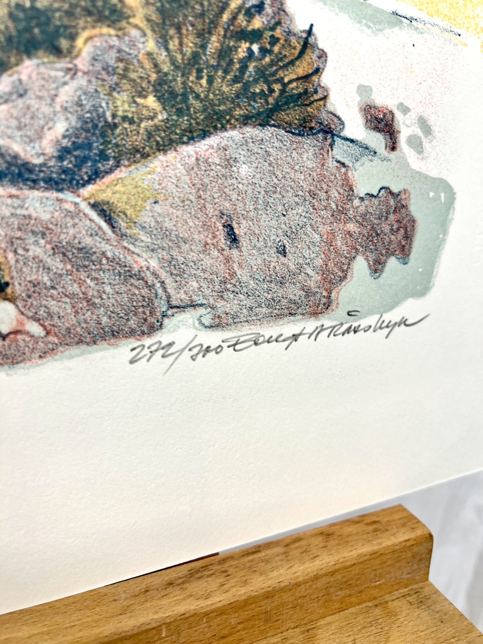 "Ingen titel" Litografi av Bengt Andersson Råssbyn" 70x63cm