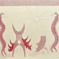THEA EKSTRÖM, litografi, signerad, daterad -71, 63x47 cm