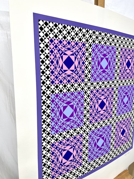 Victor Vasarely, Serigrafi. Signerad, numrerad EA XXIX/XXX. 76x74,5 cm
