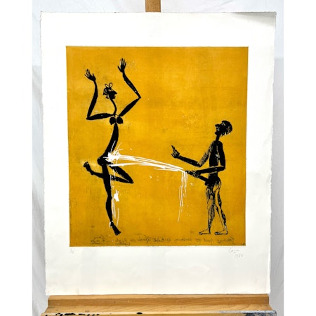 Louis Cane, Etsning. Signerad, numrerad 3/15. Daterad 1986. 57x70 cm