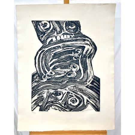 Bengt Lindström. Etsning. Signerad, numrerad 91/99. 70x90 cm
