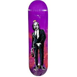 "Joker" Blandteknik på skateboard av Mike Blomqvist, 20x80 cm