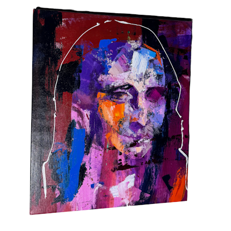 "Gioconda" Blandteknik på duk av Alberto Ramirez LEG & Jochen Vrba. 40x50 cm