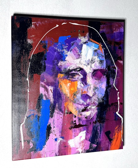 "Gioconda" Blandteknik på duk av Alberto Ramirez LEG & Jochen Vrba. 40x50 cm
