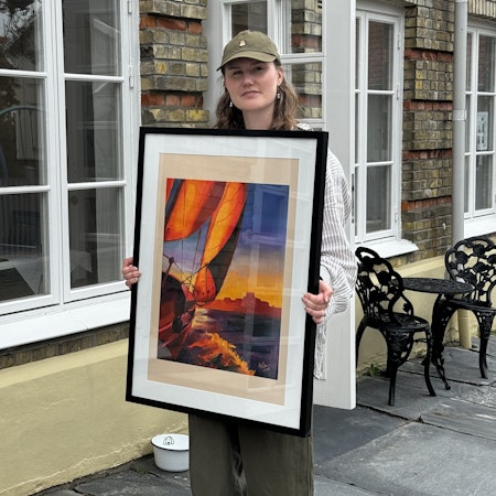 "Mot Marstrand" - Fine Art Print av Elin Östberg, 50x70 cm (oramad)