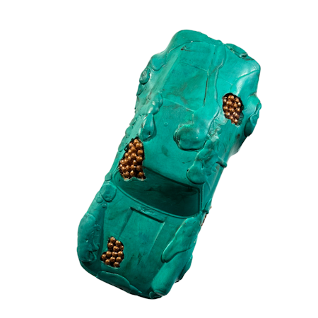 "Melted Porshe II" Väggskulptur av Adam Ström. 45x19x13 cm