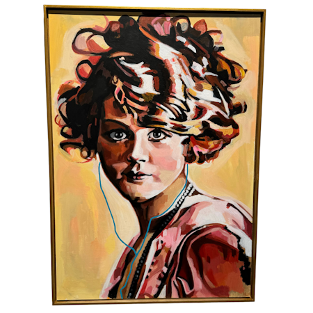 Everybody wants to rule the world - akryl på pannå av Hanna Herder 85x60 cm