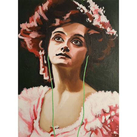 Like a prayer - akryl på pannå av Hanna Herder 40x30 cm