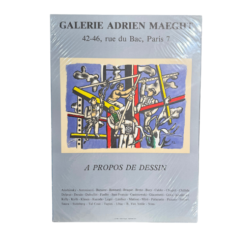 Utställningsaffisch från Galerie Adrien Maeght, 1985, 50 x 70 cm