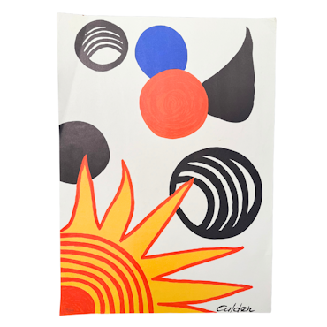 Litografi av Alexander Calder, 52 x 72 cm