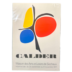 Alexander Calder, "Maison des art et Loisirs de Sochaux" Litografisk utställningsaffisch. -1971. 54x76 cm