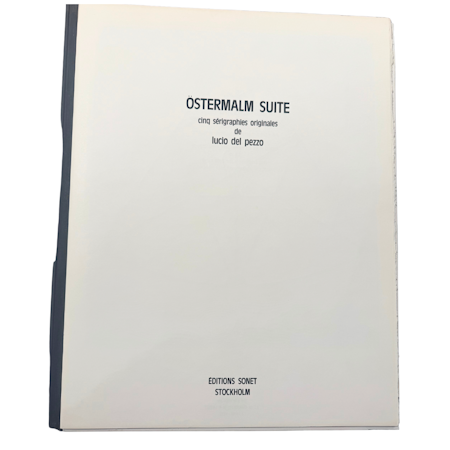 Lucio del Pezzo, Serigrafi ur mappen "Östermalm Suite" -1972. Signerad, numrerad 79/90. 50x65 cm